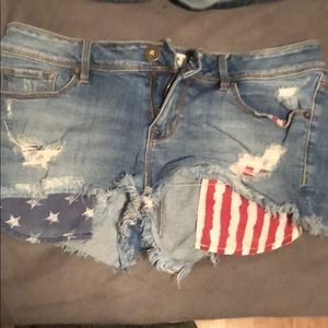 american flag pocket jeans